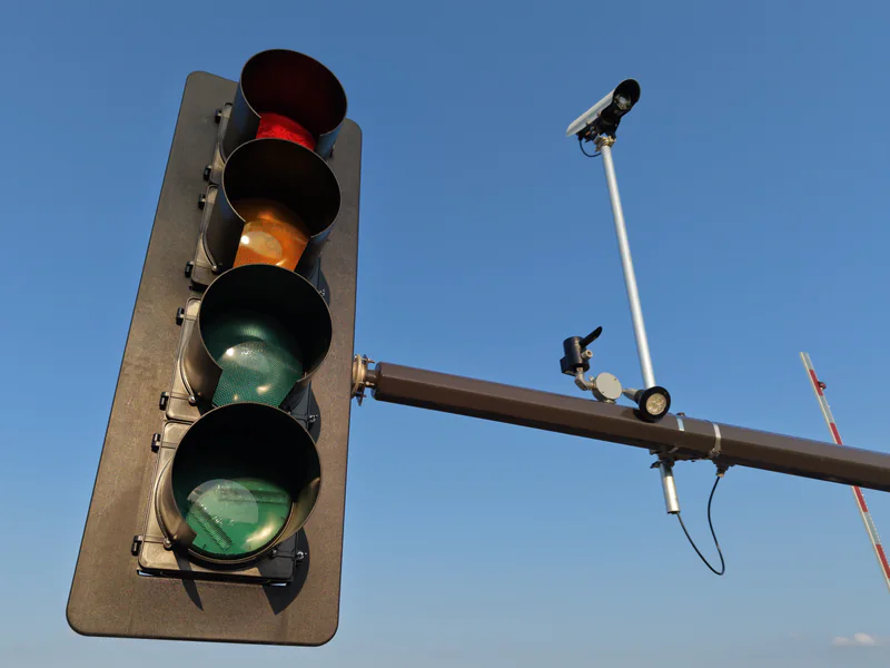 Roadside camera installation illustrating the siting, calibration and evidence controls of speed enforcement